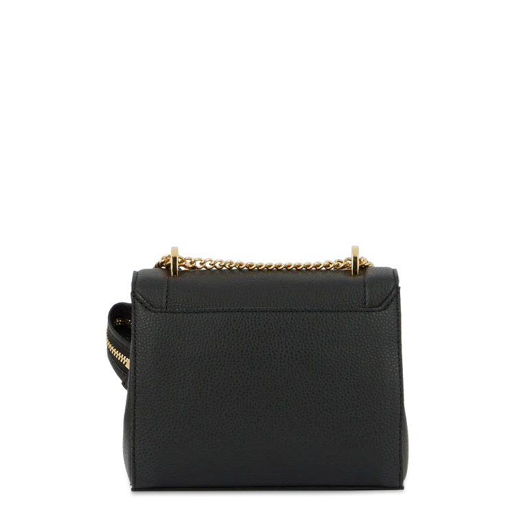 Ninon - Noir/Doré - Sac rabat S