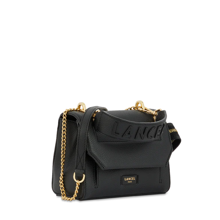 Ninon - Noir/Doré - Sac rabat S