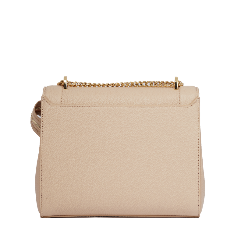 NINON - Cappuccino/Doré - Sac rabat M