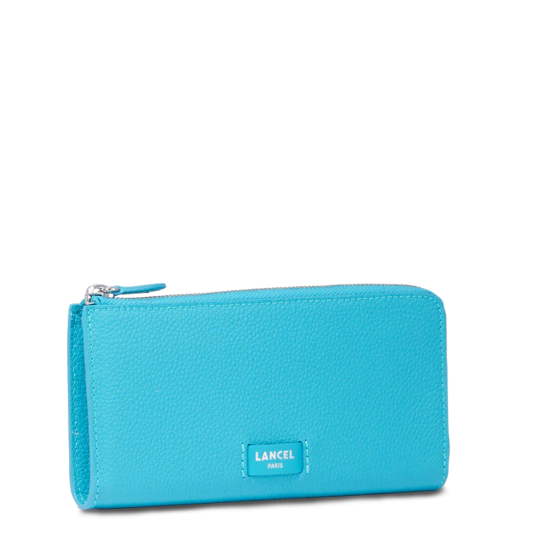 NINON - Bleu Océan - Portefeuille zippé