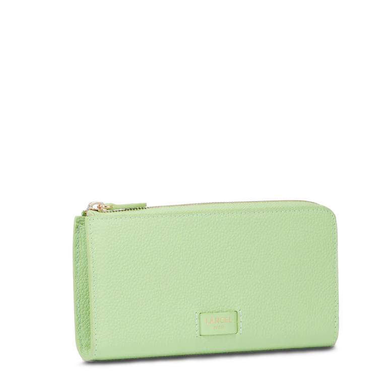 NINON - Vert pomme - Portefeuille zippé