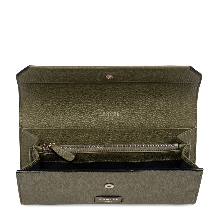 Ninon - Kaki - Portefeuille rabat