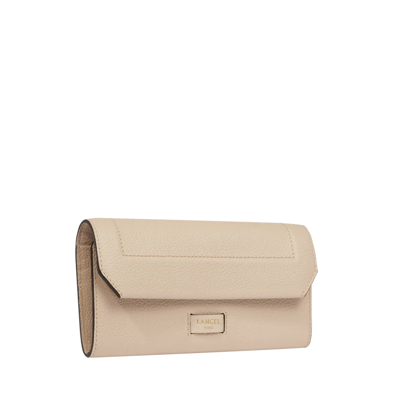 Ninon - Cappuccino/Doré - Portefeuille rabat