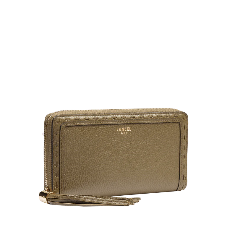 PREMIER FLIRT - Kaki Foncé - portefeuilles zippé