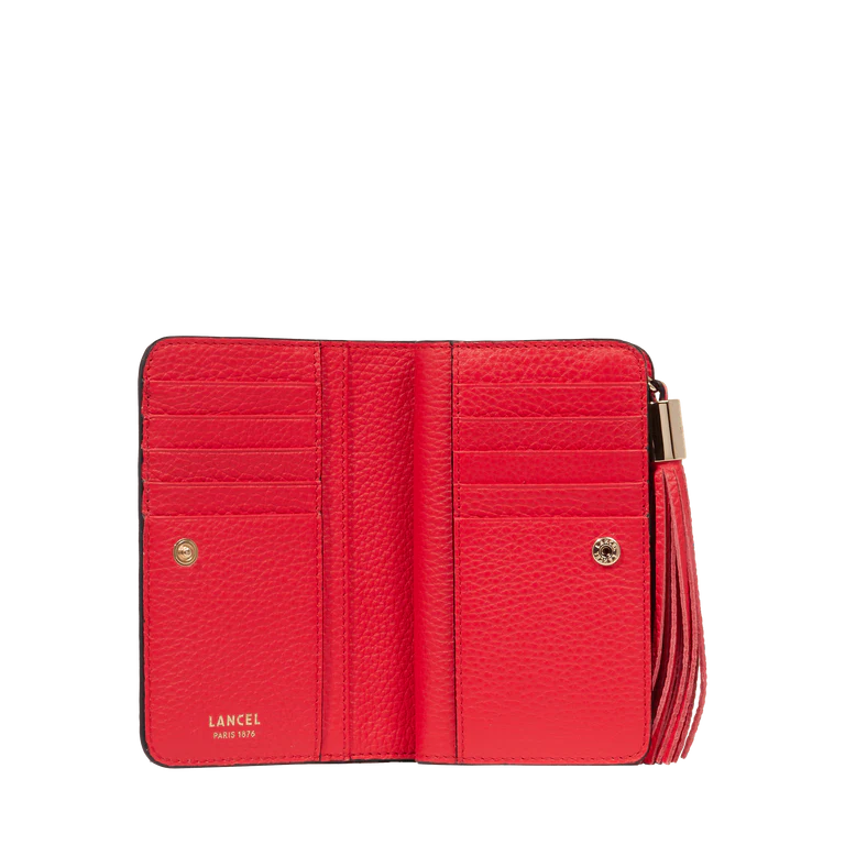 PREMIER FLIRT - Rouge baiser - Portefeuille compact - Grand modèle