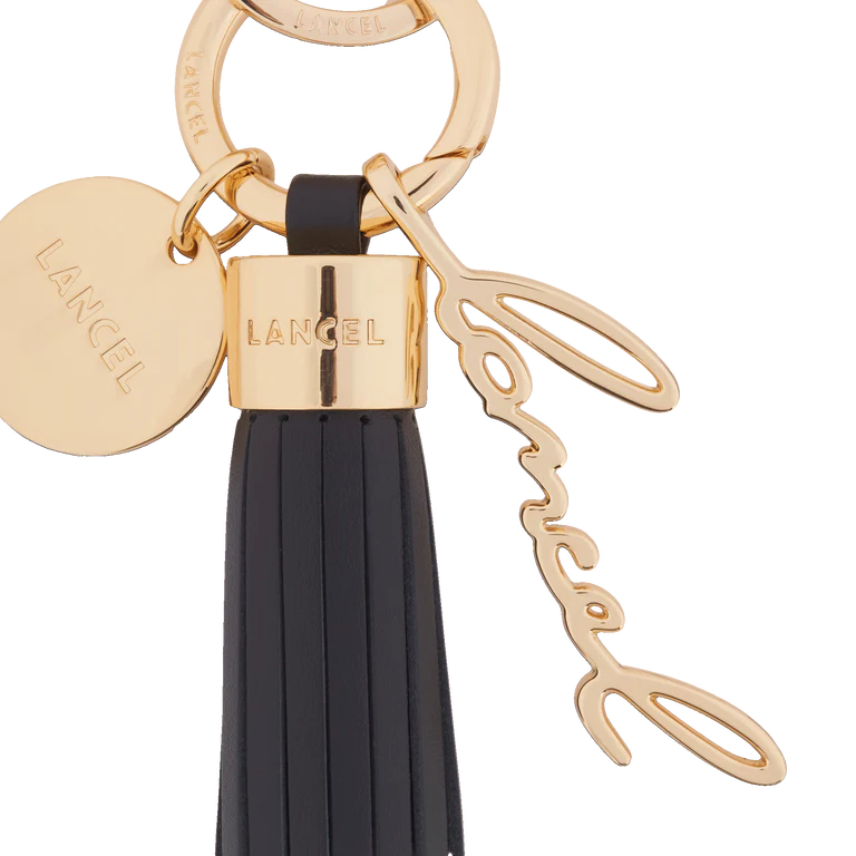 Porte clés - Noir - Pompon M