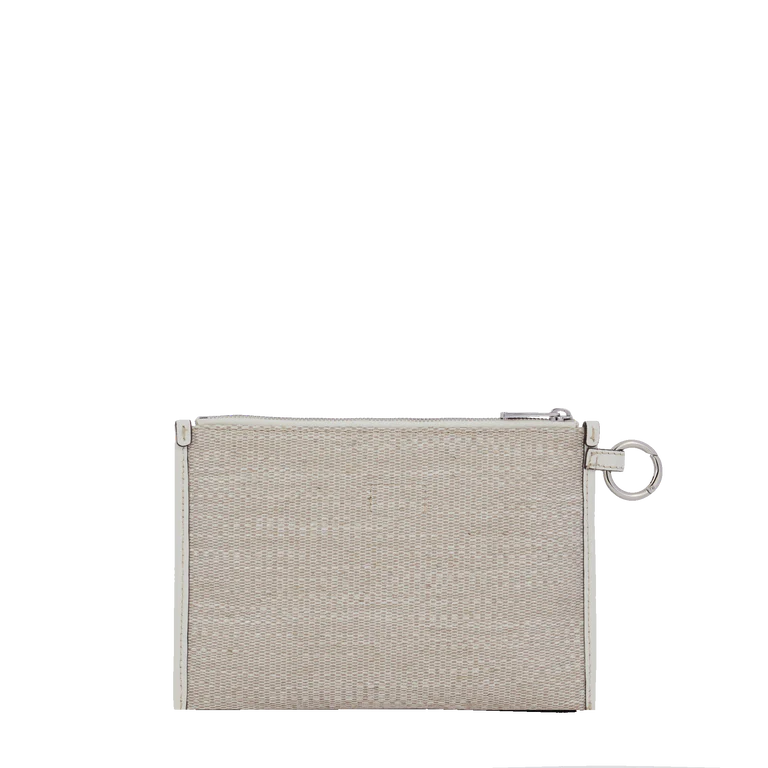 SUMMER TOTE - Naturel Blanc - Pochette Zippée