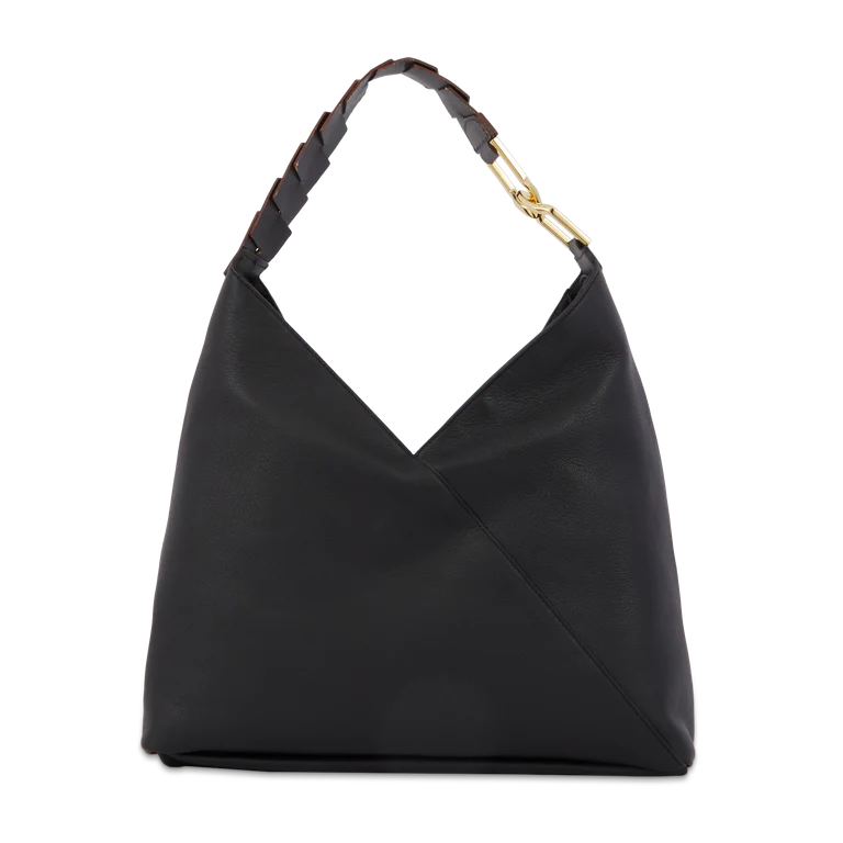 PAGODE - Noir - Sac hobo zippé
