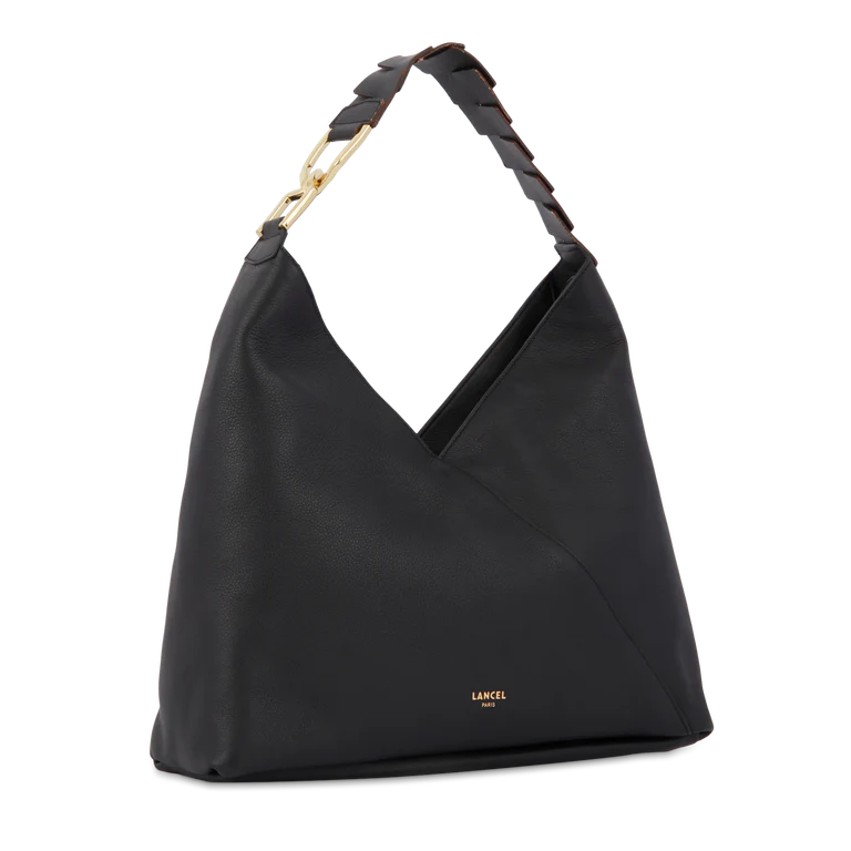 PAGODE - Noir - Sac hobo zippé