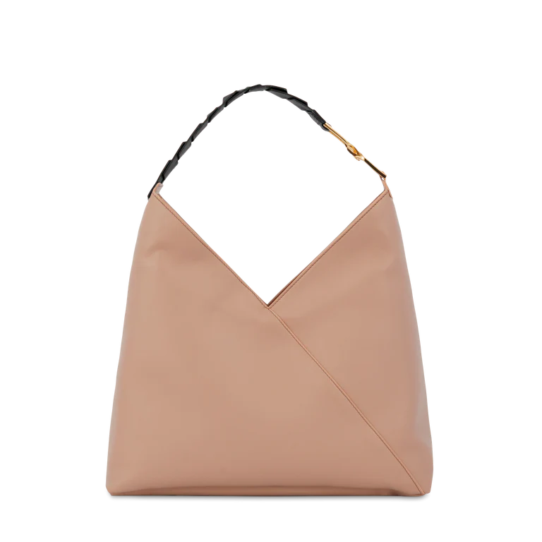 PAGODE - Naturel - Sac hobo zippé