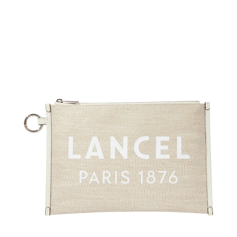 SUMMER TOTE - Naturel Blanc - Pochette Zippée L