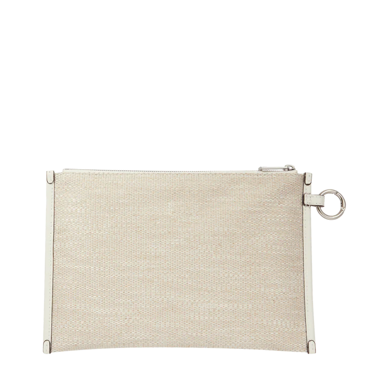 SUMMER TOTE - Naturel Blanc - Pochette Zippée L