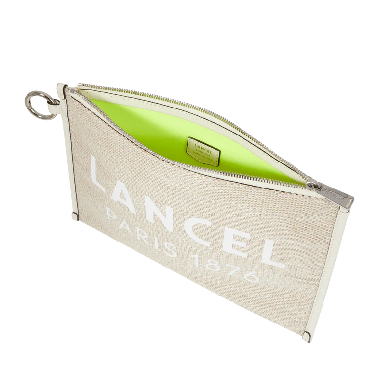 SUMMER TOTE - Naturel Blanc - Pochette Zippée L
