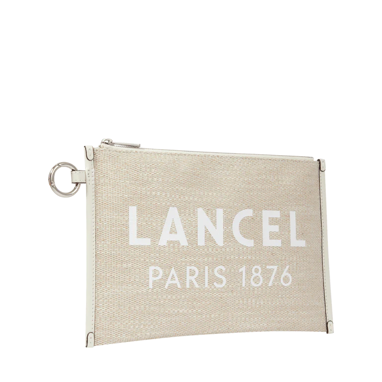 SUMMER TOTE - Naturel Blanc - Pochette Zippée L