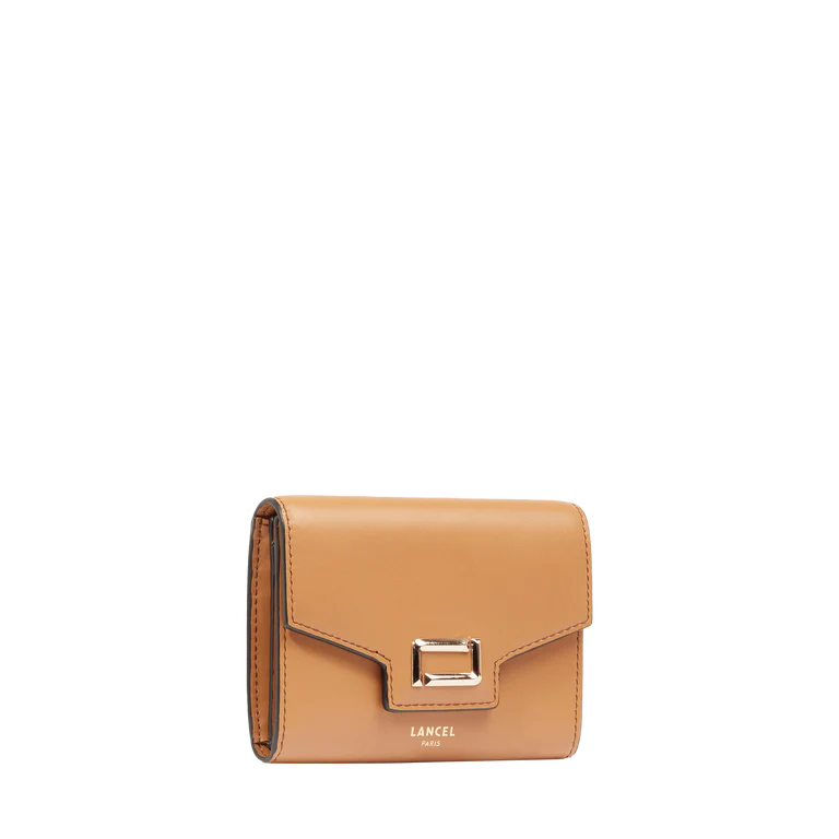 ANGELE - Camel - Portefeuille compact à rabat