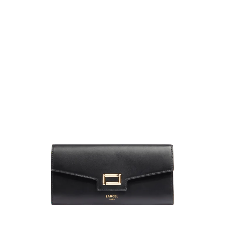 ANGELE - Noir - Portefeuille à rabat