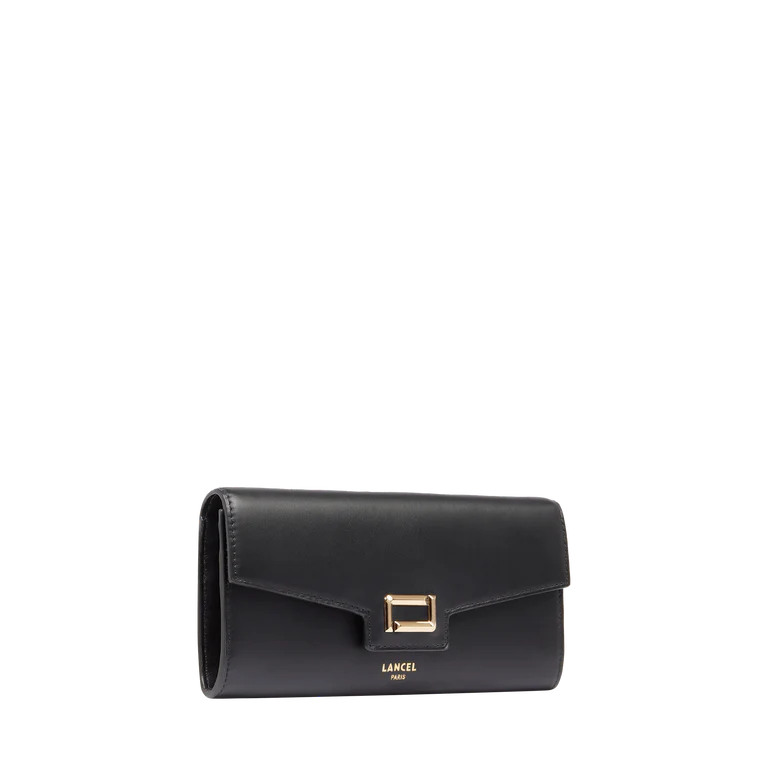 ANGELE - Noir - Portefeuille à rabat