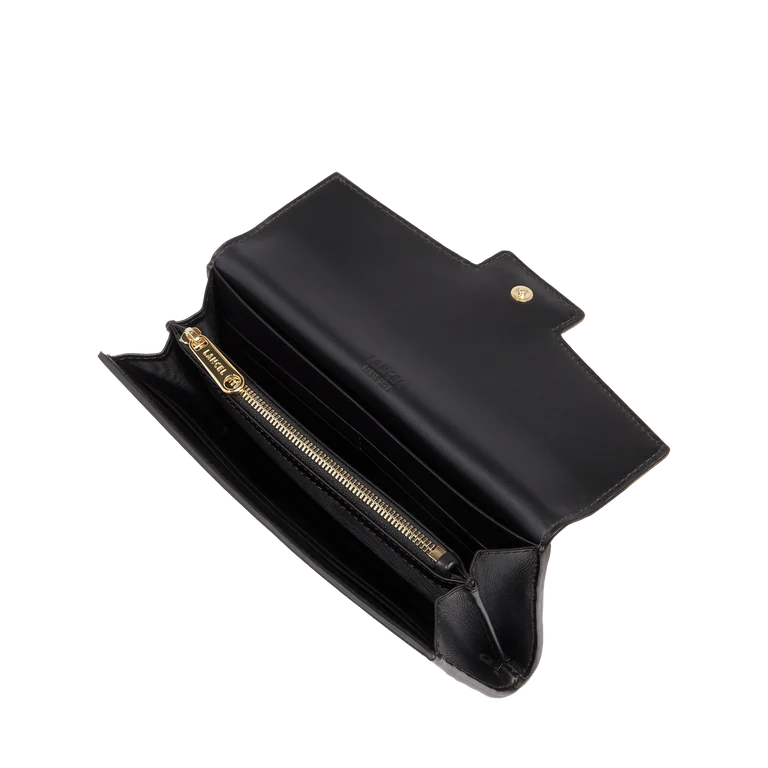 ANGELE - Noir - Portefeuille à rabat