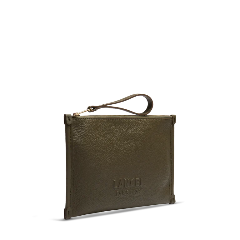 JOUR DE LANCEL - Kaki Foncé - Pochette Zippée S