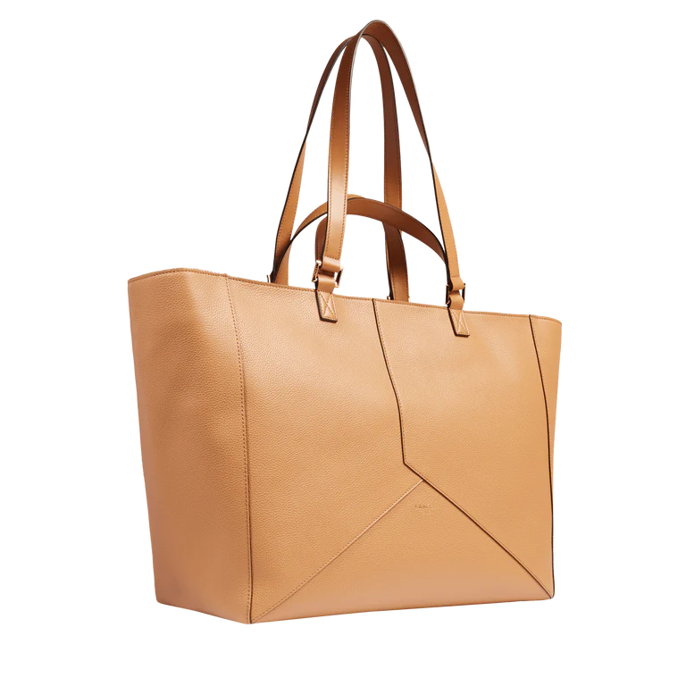 ENVELOPPE - Camel - Sac Cabas Zippé L