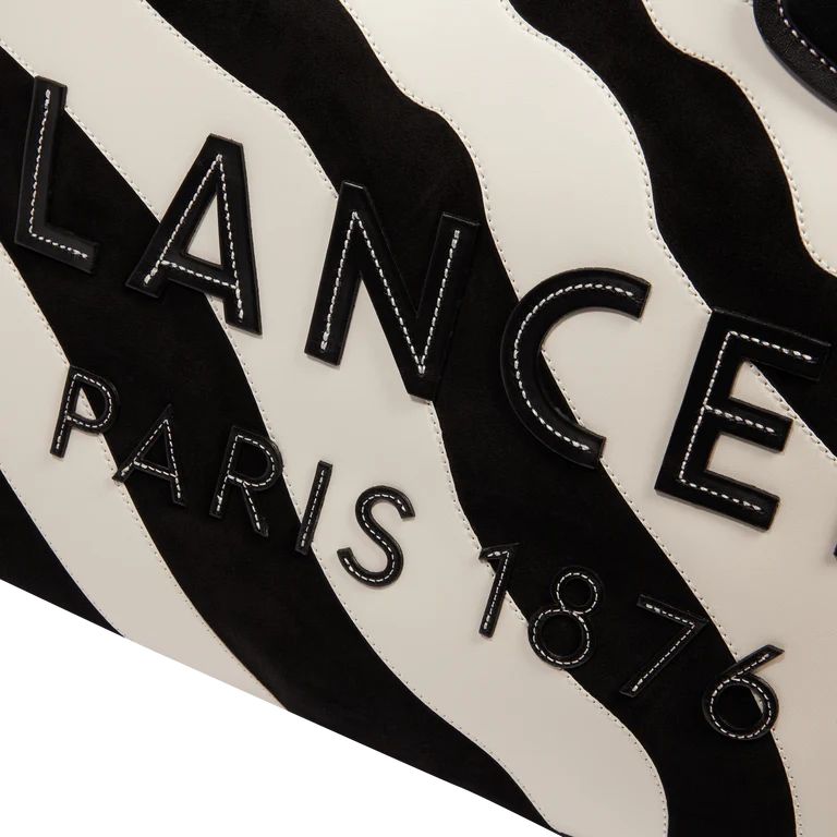 LANCEL TOTE - Noir/Blanc- Cabas zippé L