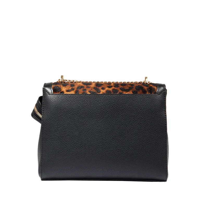 NINON - Multico Noir - Sac rabat M
