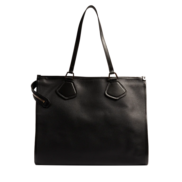 LANCEL TOTE - Multico Noir- Cabas zippé L