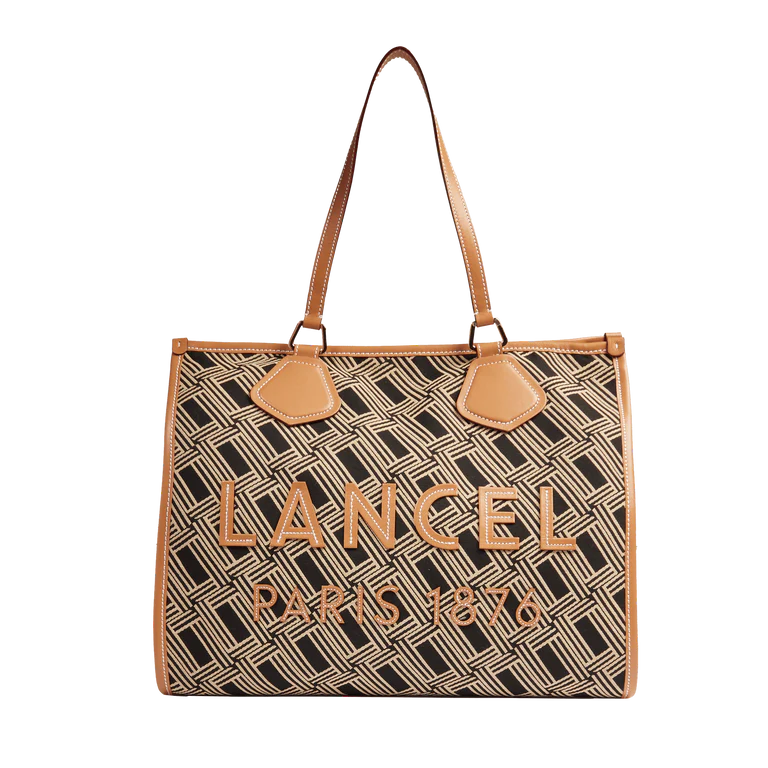 LANCEL TOTE - Multico Noir - Cabas zippé L