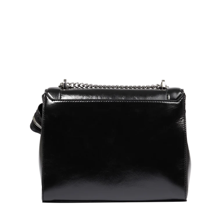 NINON - Noir - Sac rabat M