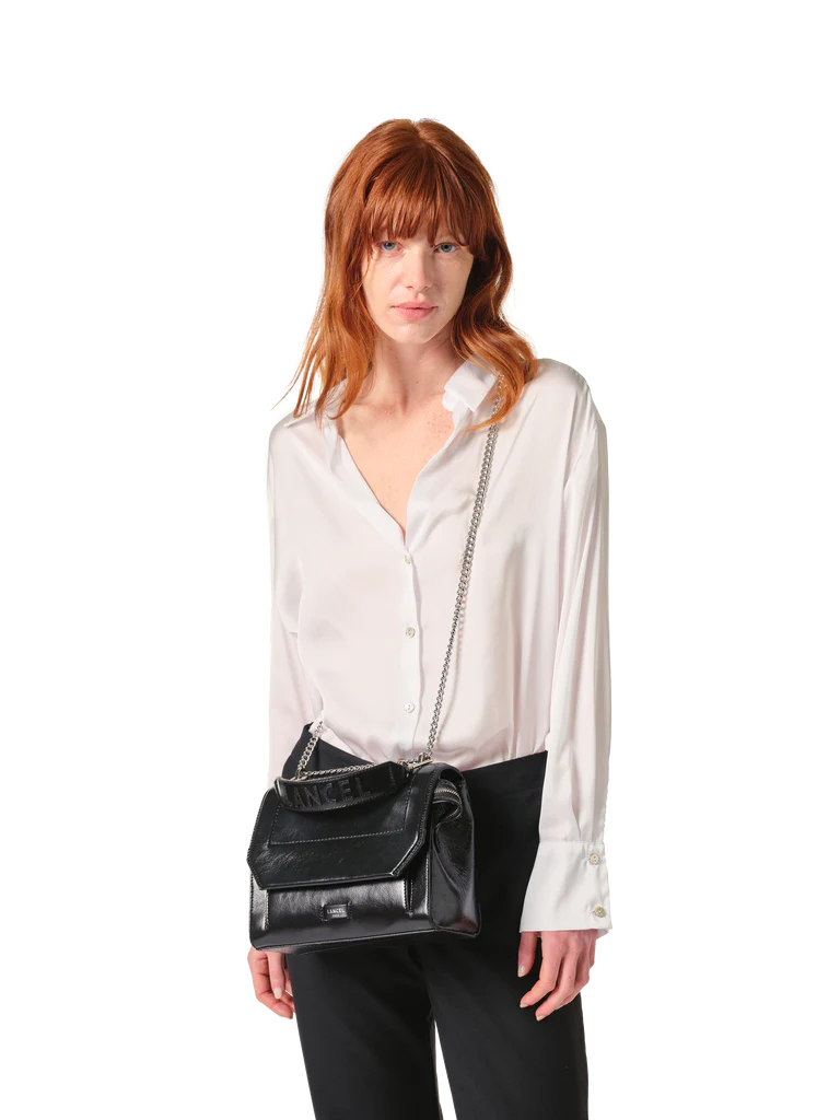 NINON - Noir - Sac rabat M