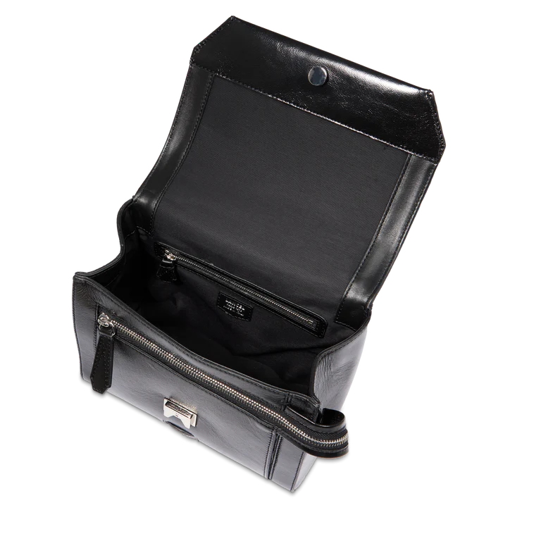 NINON - Noir - Sac rabat M