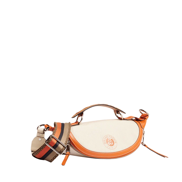 ROLAND GARROS - Naturel Terre Battue - Sac pte croisé zippé S