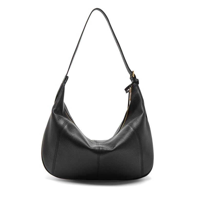 VICTOIRE - Noir - Sac Hobo Zippé L