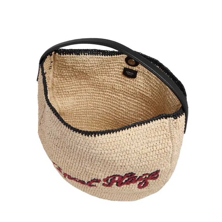 SUMMER MANIA - Naturel/Noir - Sac Hobo M