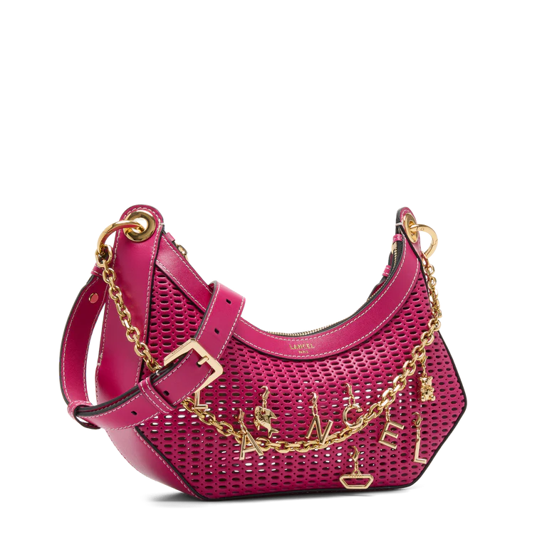 CROISETTE - Rose Sorbet - SAC M ZIP DOUBLE AVEC CHARMES