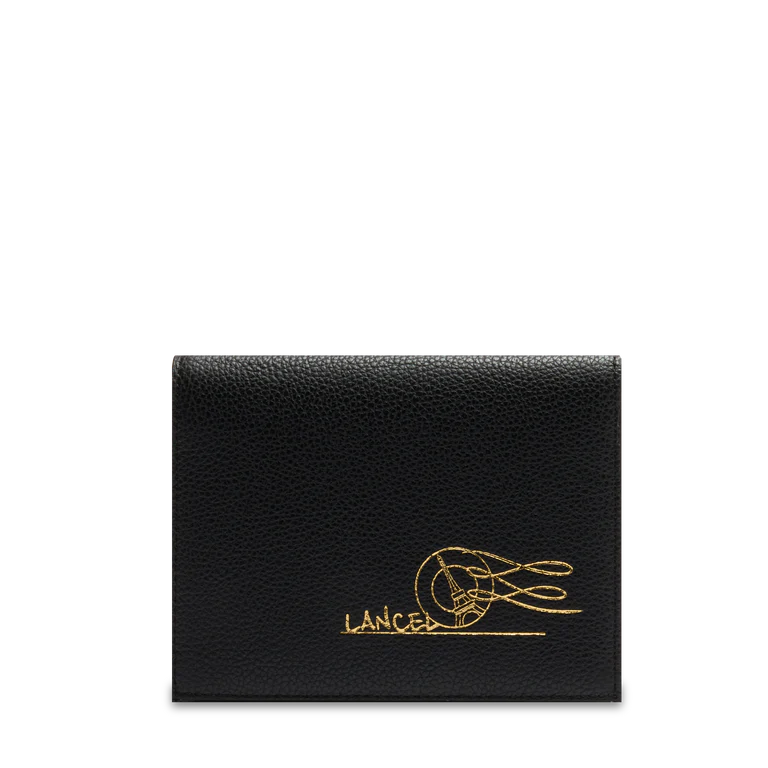 ENVELOPPE - Noir - Porte carte à rabat M