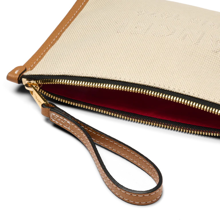 JOUR DE LANCEL - Naturel/Camel - POCHETTE À FERMETURE ÉCLAIR POUR POIGNET