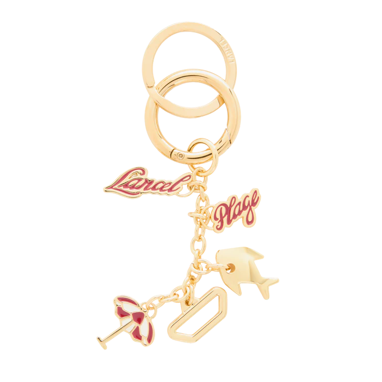 LANCEL PLAGE - Rouge - PORTE-CLÉS MULTICHARME