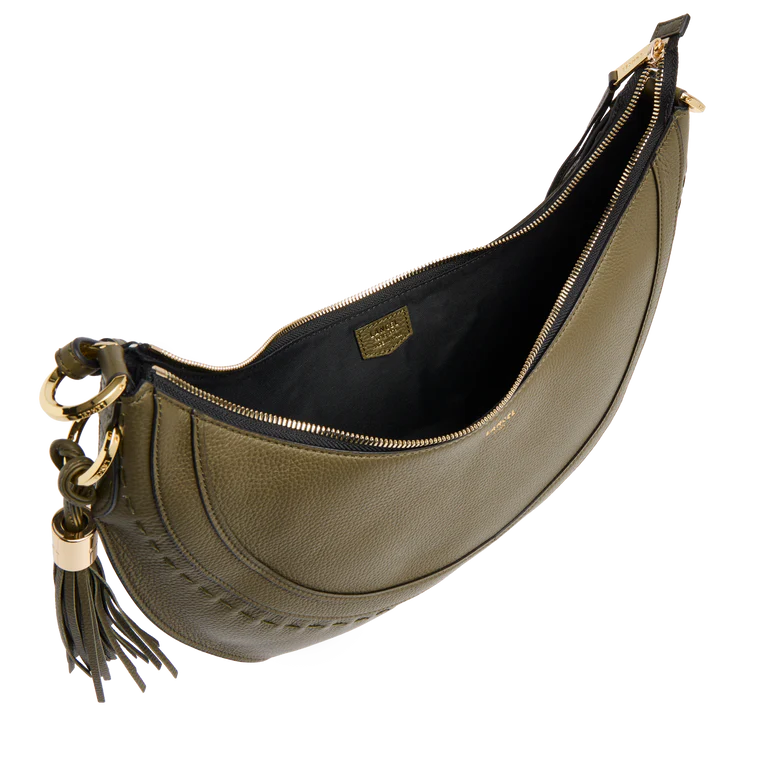 HOBOHÈME - Kaki Foncé - Sac Hobo Zippé M