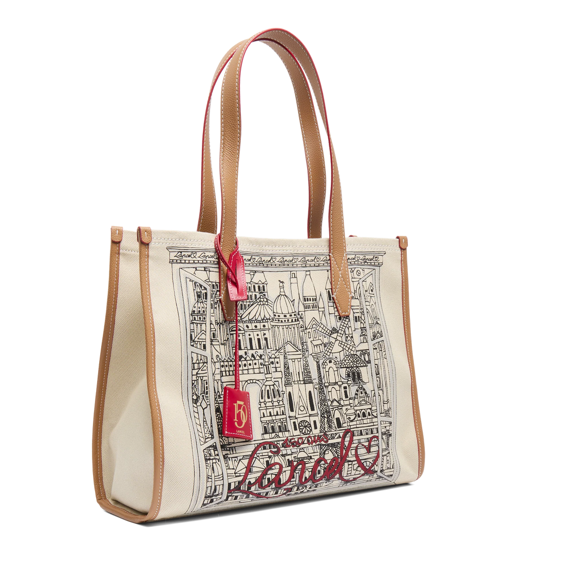 CAPSULE LANCEL - Naturel/Camel -SAC CABAS L