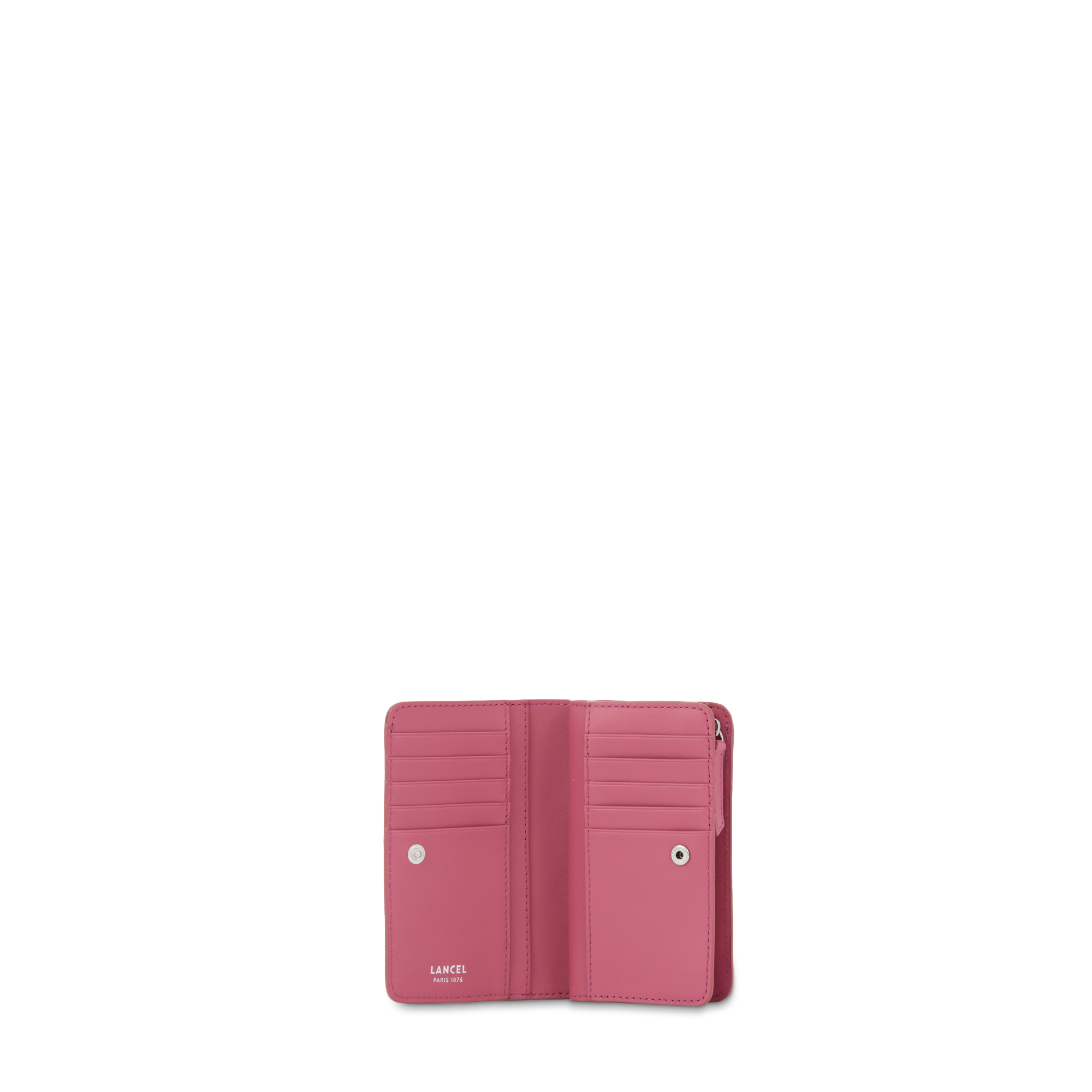 RODÉO - Cerise - Portefeuille compact zippé