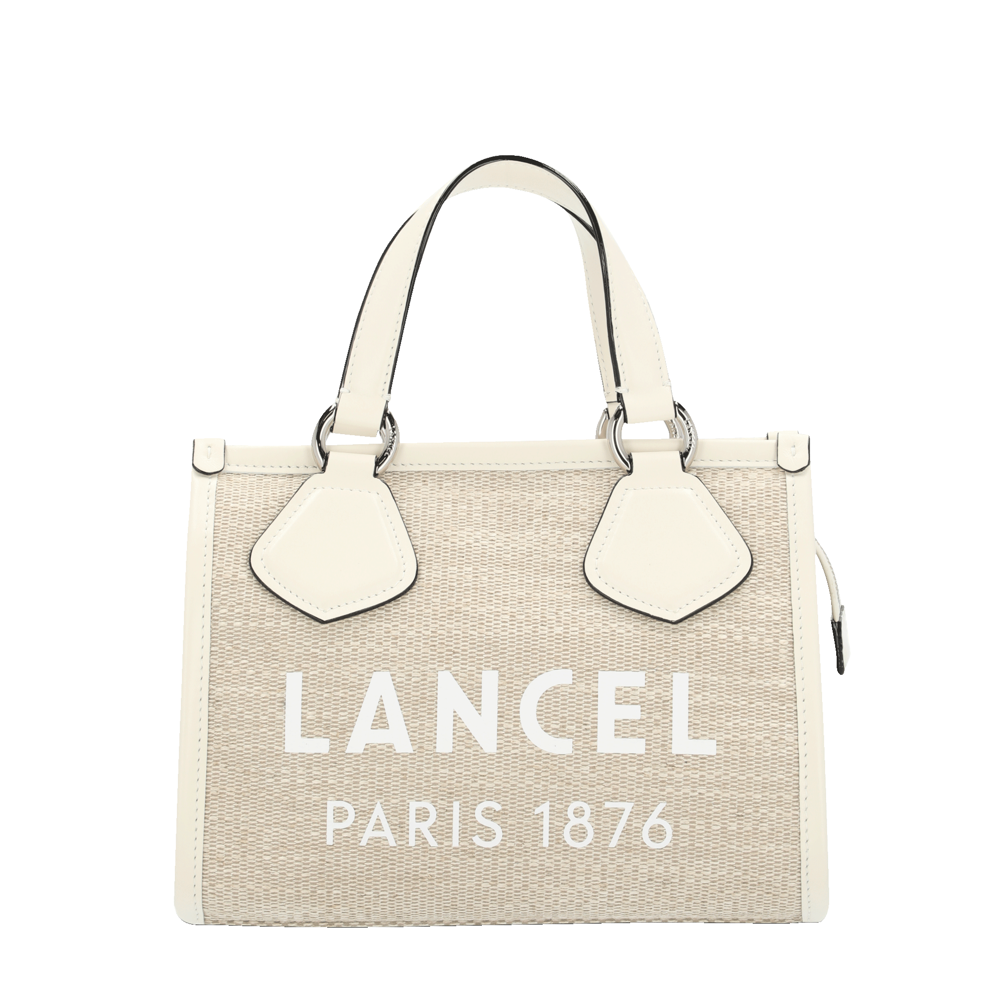SUMMER TOTE - Nat/Neige - Petit modèle zippé