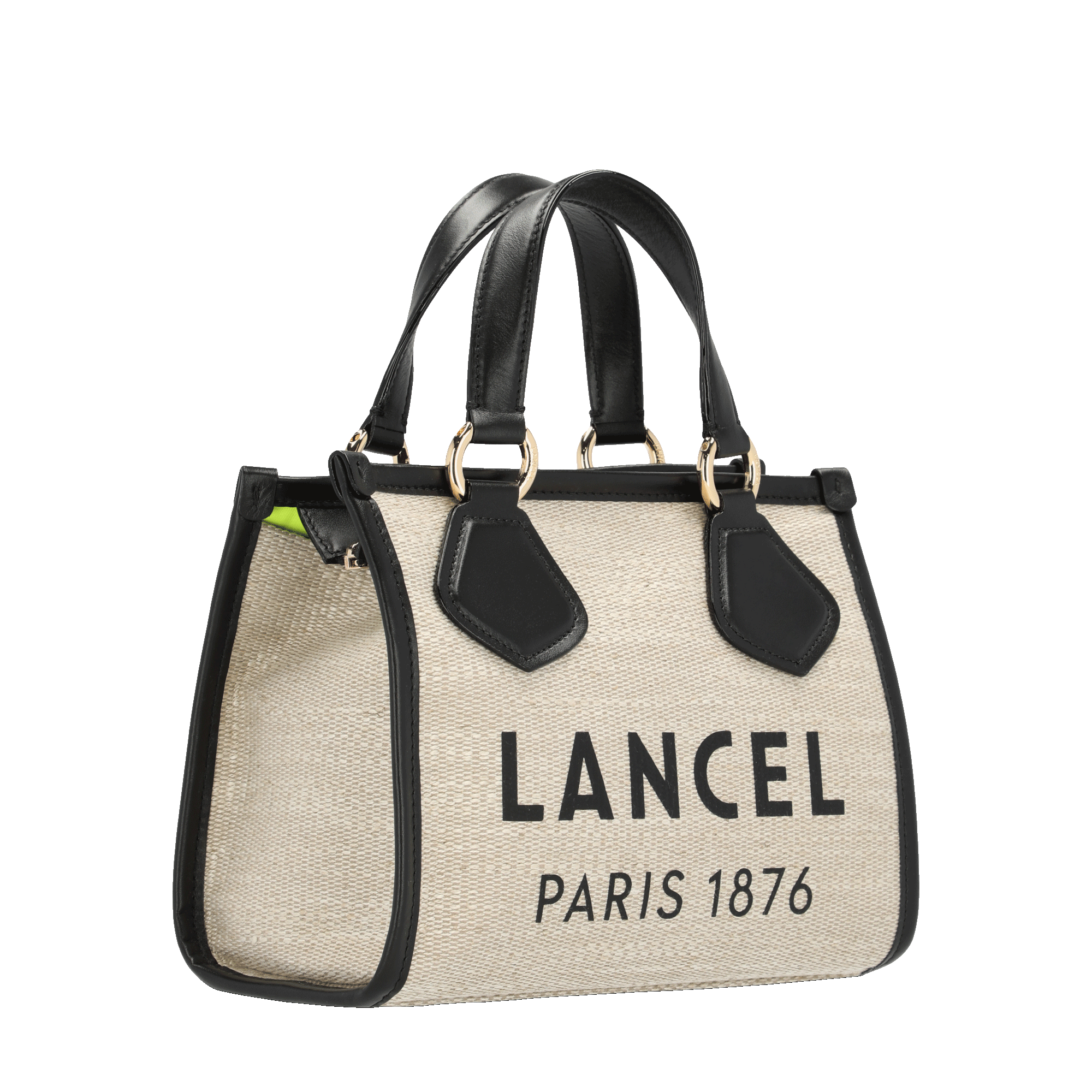 SUMMER TOTE - Nat/Noir - Petit modèle zippé
