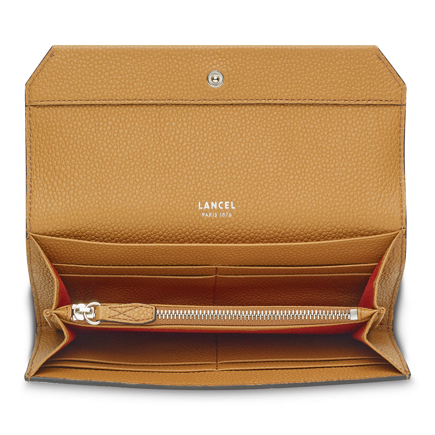 NINON - Camel - Portefeuille rabat