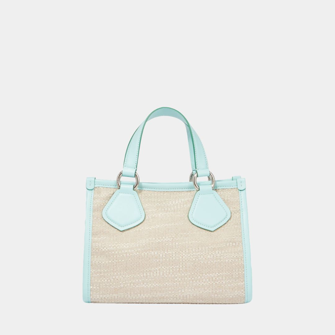 SUMMER TOTE - Nat/Menthe/Vert émeraude - Petit modèle zippé