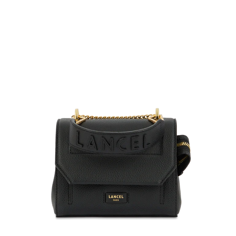 Ninon - Noir/Doré - Sac rabat S