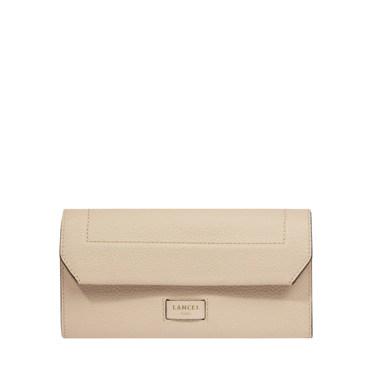 Ninon - Cappuccino/Doré - Portefeuille rabat