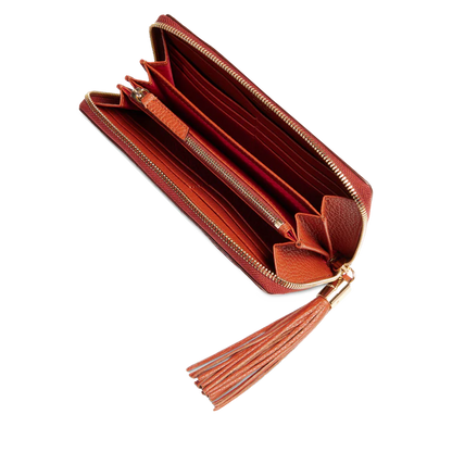 PREMIER FLIRT - Brique - Portefeuille zippé