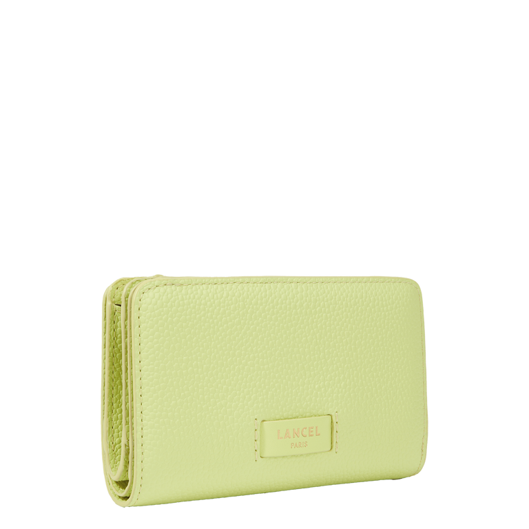 NINON - Citron vert - Portefeuille compact - Grand modèle