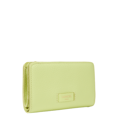 NINON - Citron vert - Portefeuille compact - Grand modèle